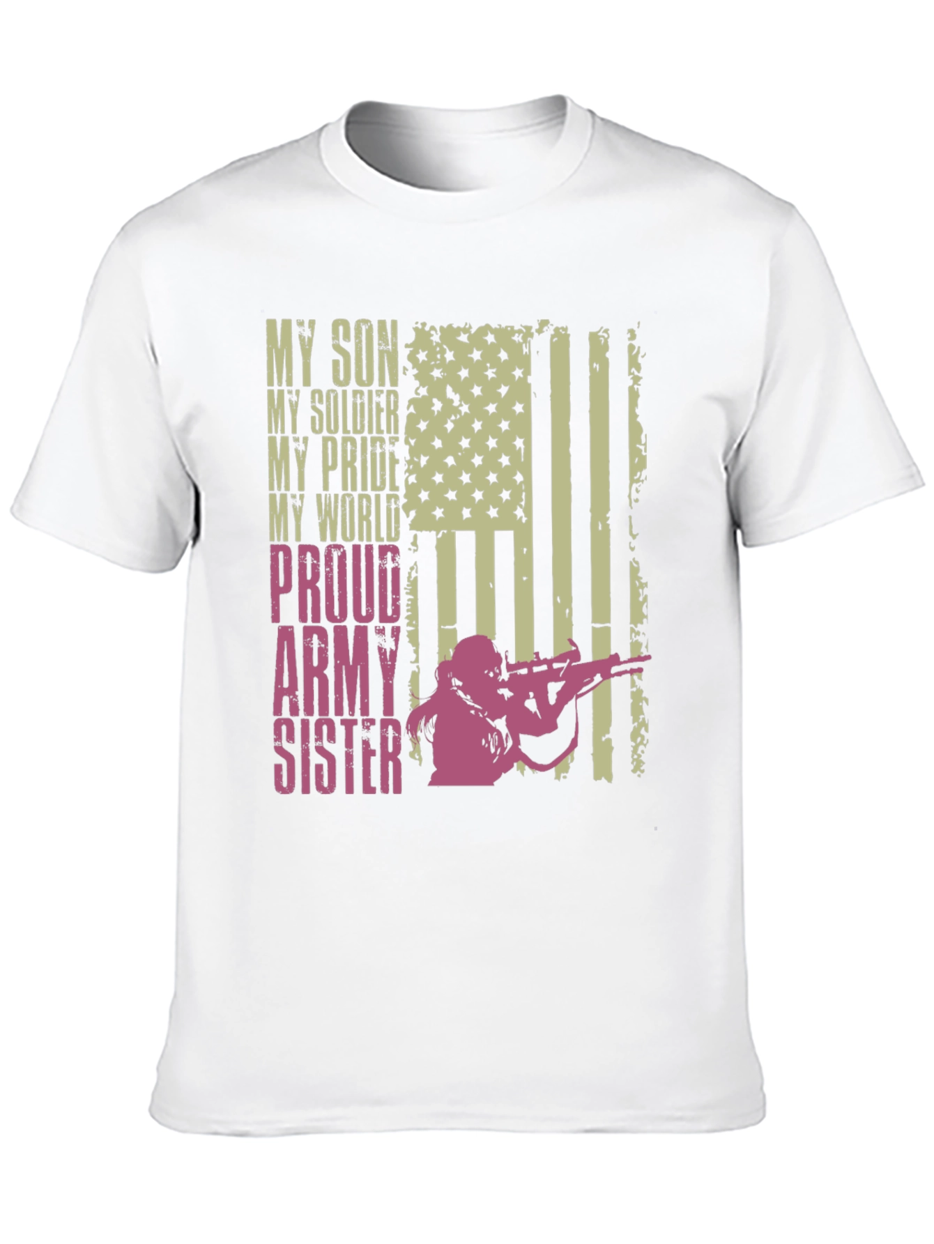 Proud Army Sister T-Shirt - Military Family Tee