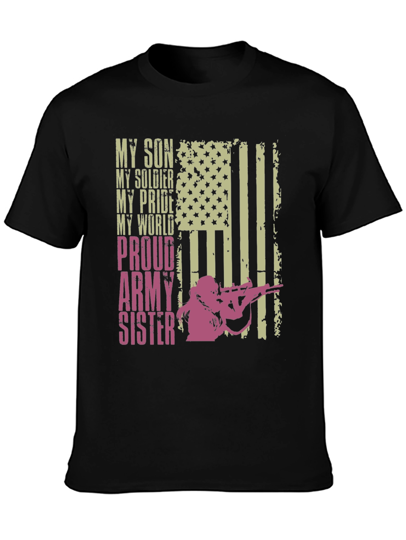 Proud Army Sister T-Shirt - Military Family Tee