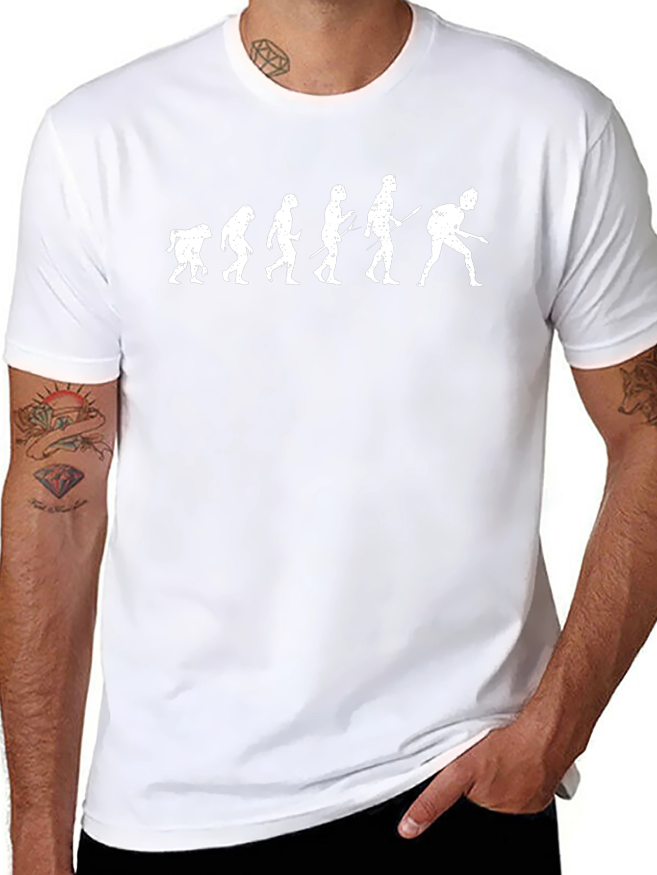 Evolution of Guitarist Graphic Tee - Black