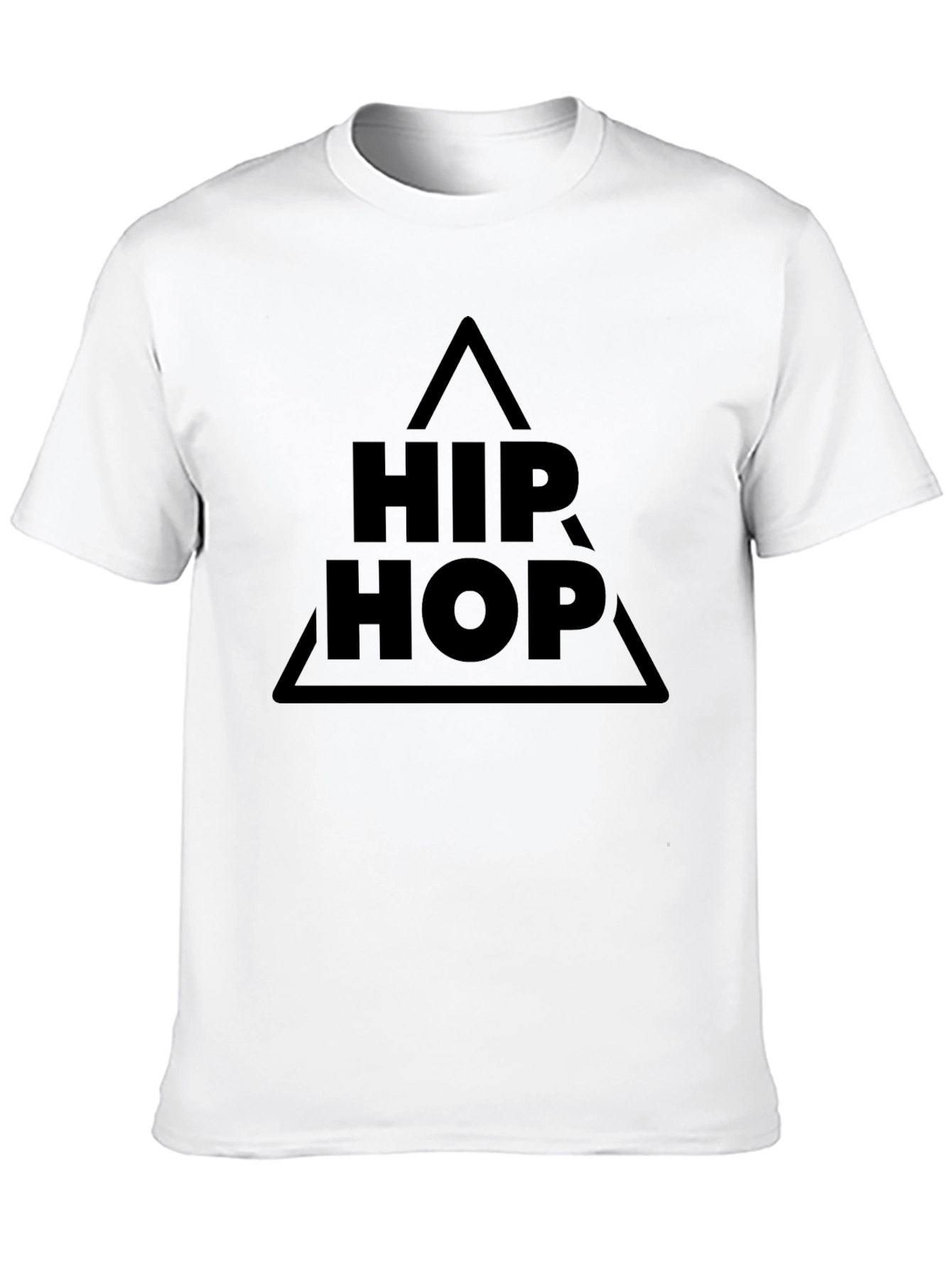 Black Hip Hop Graphic Tee - Stylish Mens T-Shirt
