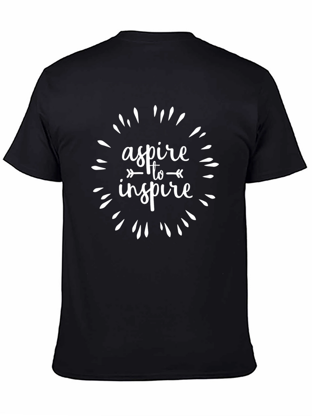 Aspire to Inspire Black Graphic T-Shirt