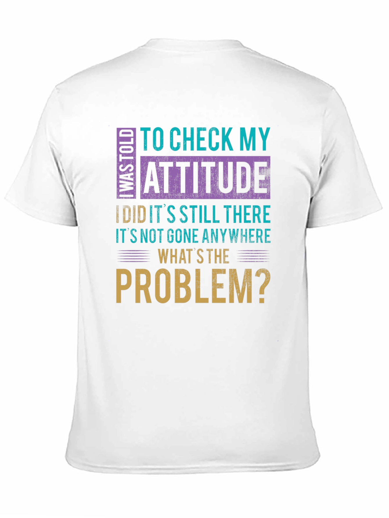 Attitude Check Funny Graphic Tee
