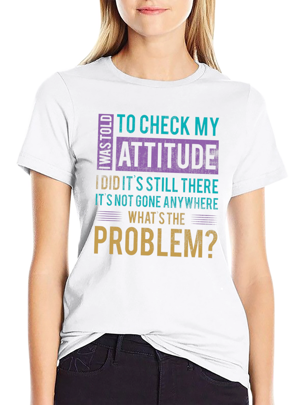 Attitude Check Funny Graphic Tee