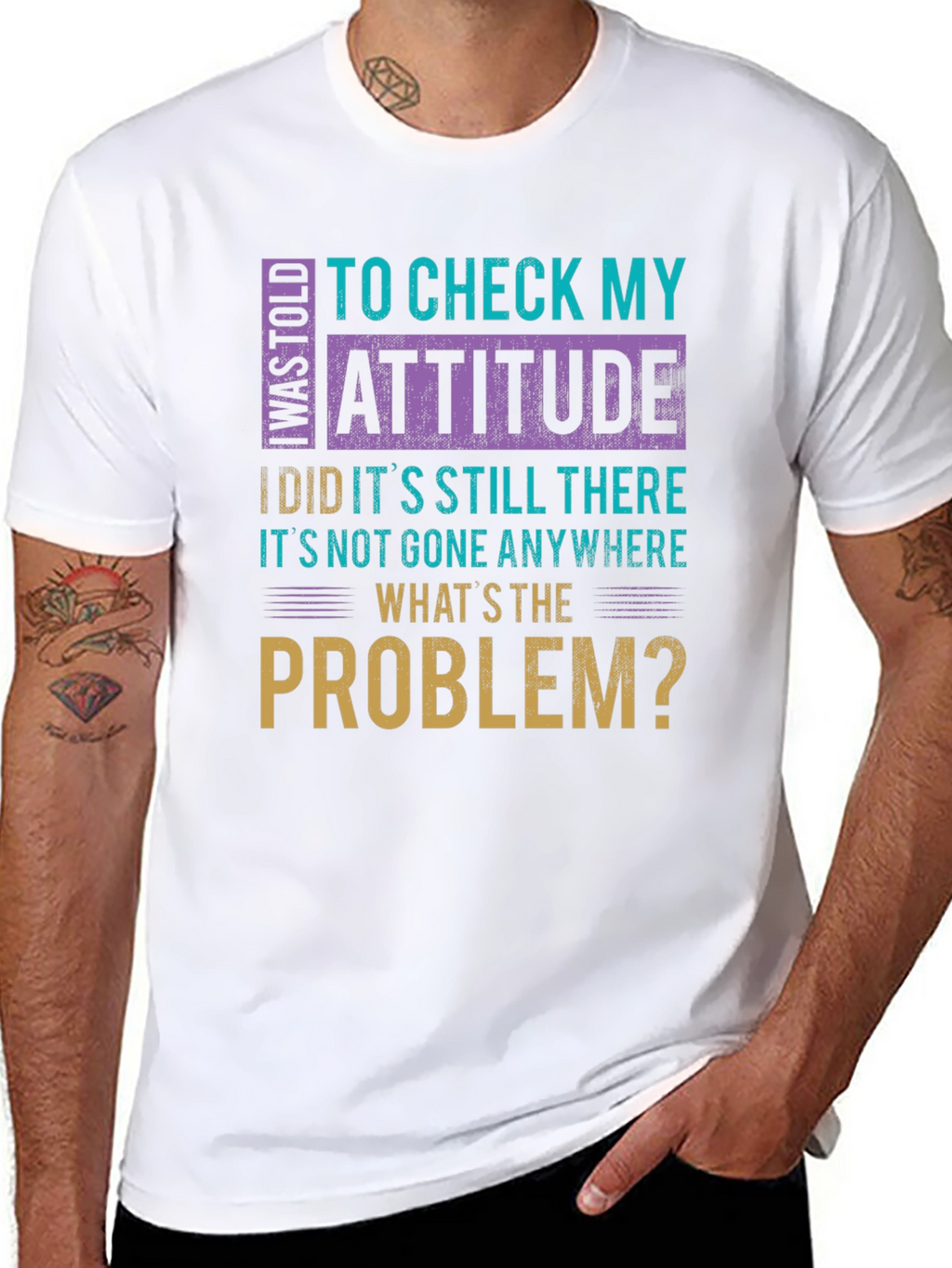 Attitude Check Funny Graphic Tee