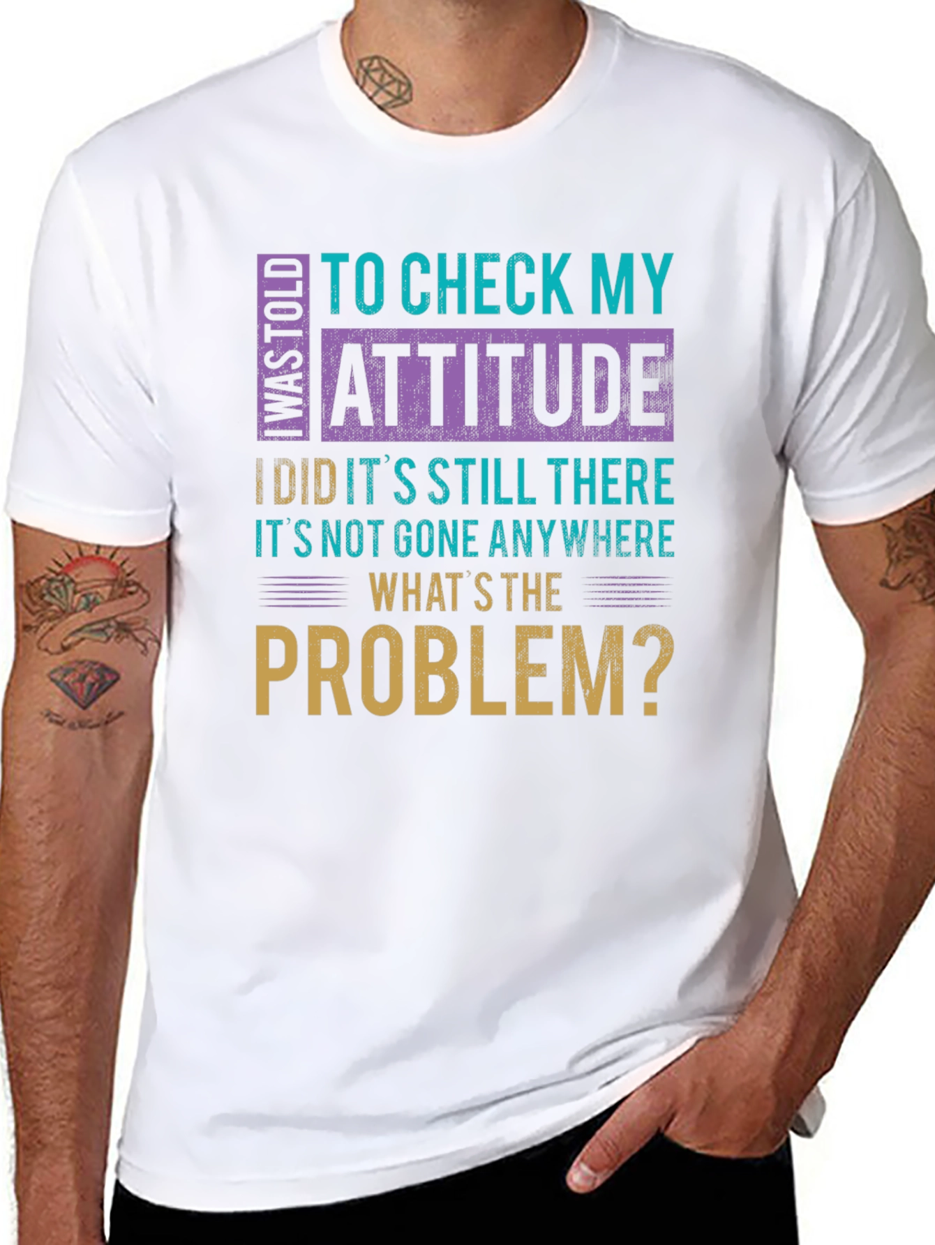 Attitude Check Funny Graphic Tee