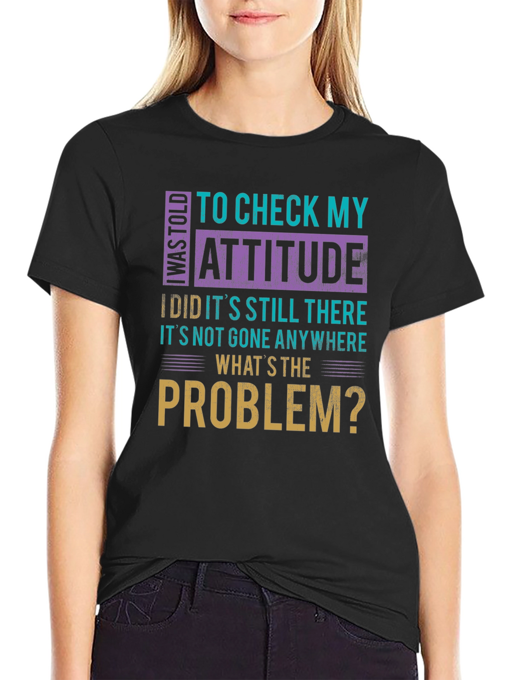 Attitude Check Funny Graphic Tee