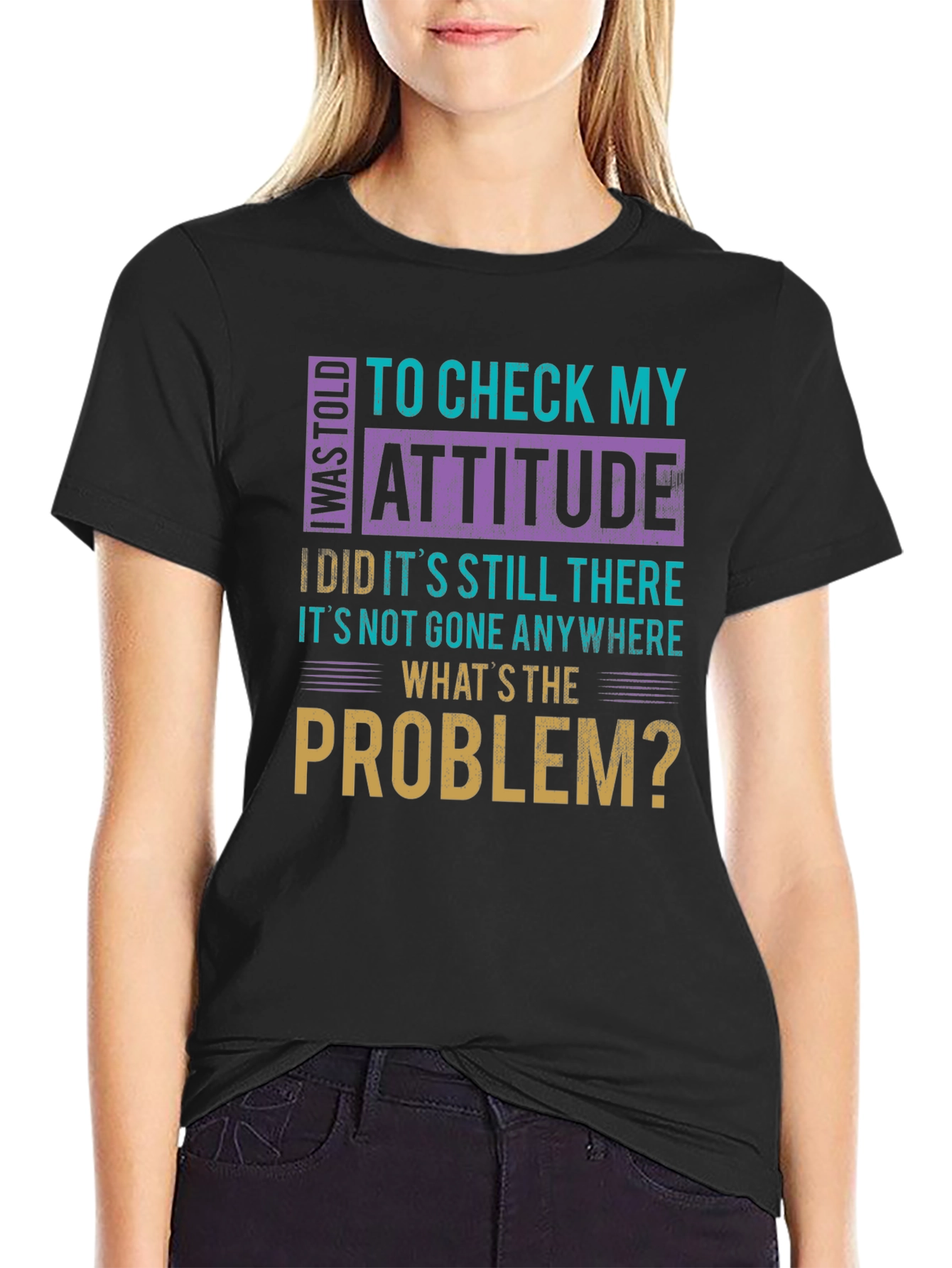 Attitude Check Funny Graphic Tee