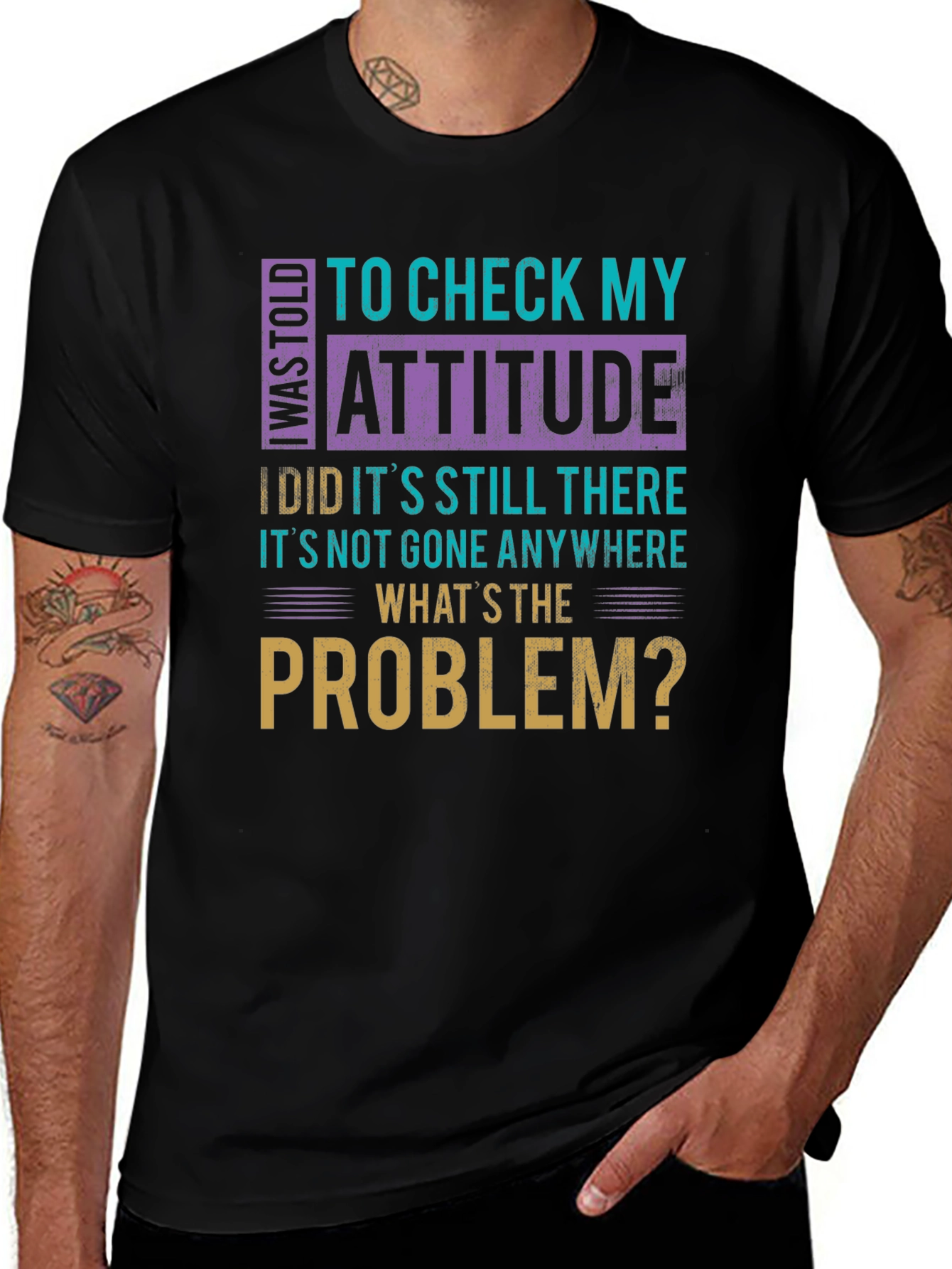 Attitude Check Funny Graphic Tee