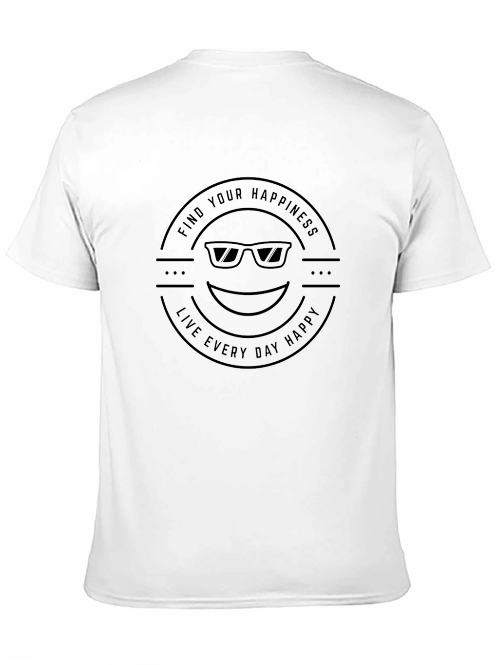 Find Your Happiness Graphic Tee - Black