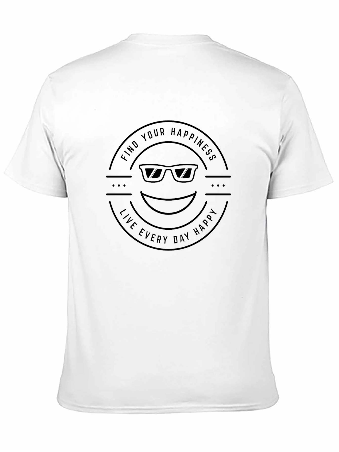 Find Your Happiness Graphic Tee - Black
