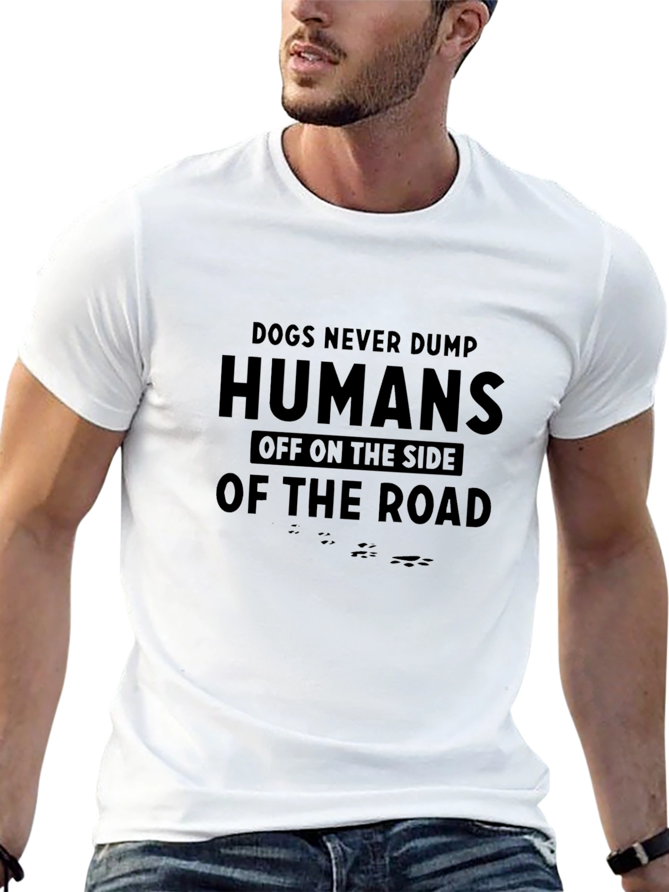 Dogs Never Dump Humans Graphic T-Shirt