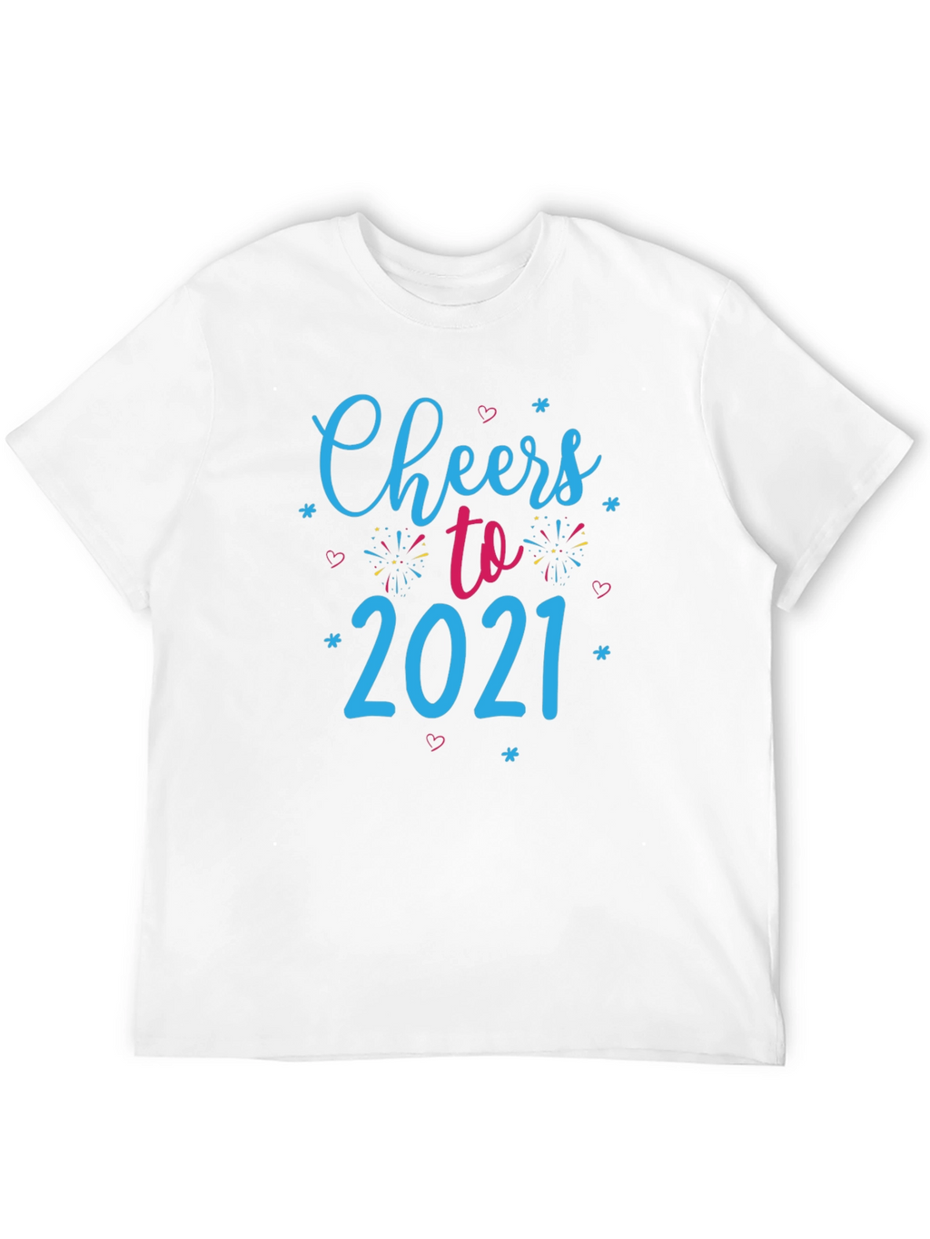 Cheers to 2021 Black Graphic Tee