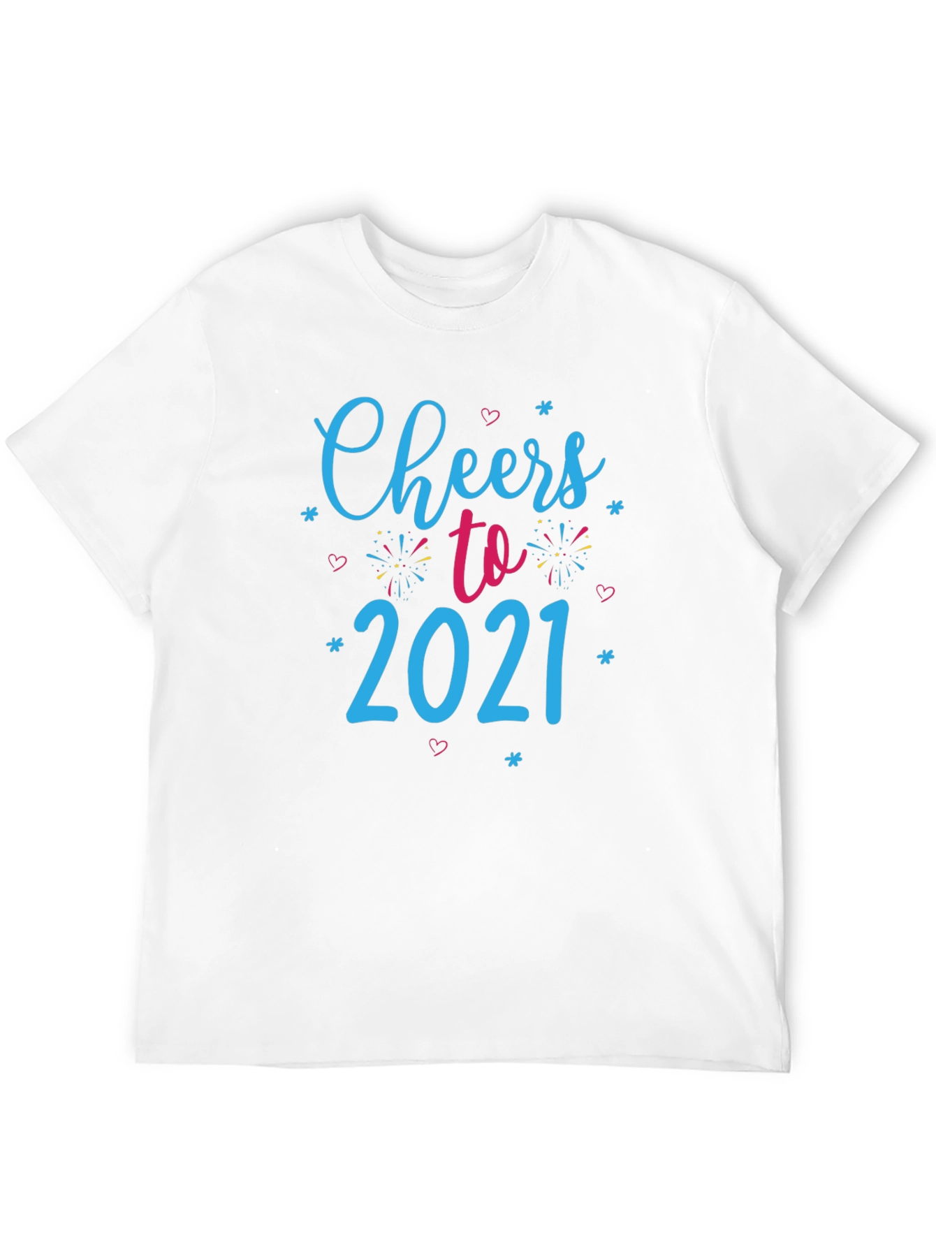 Cheers to 2021 Black Graphic Tee