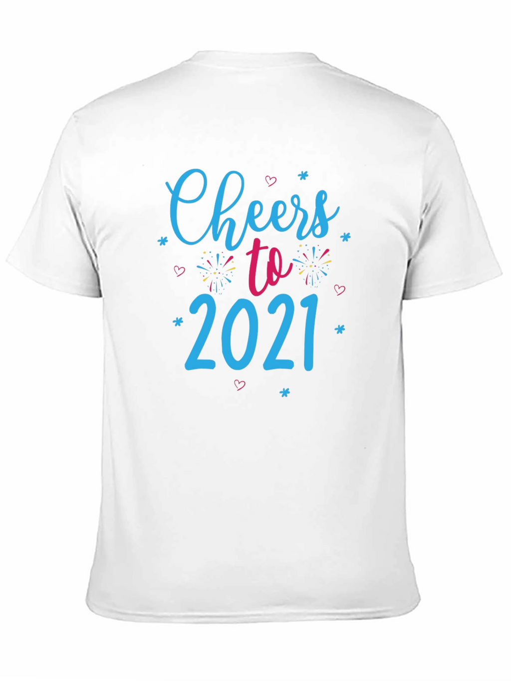 Cheers to 2021 Black Graphic Tee