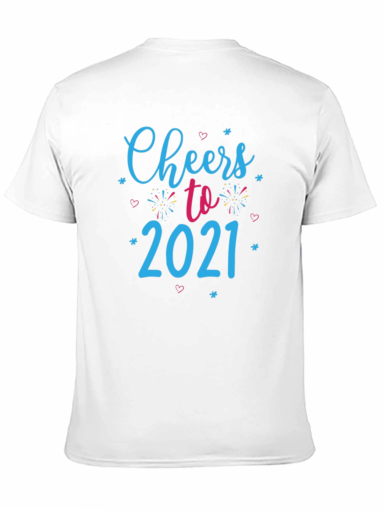 Cheers to 2021 Black Graphic Tee