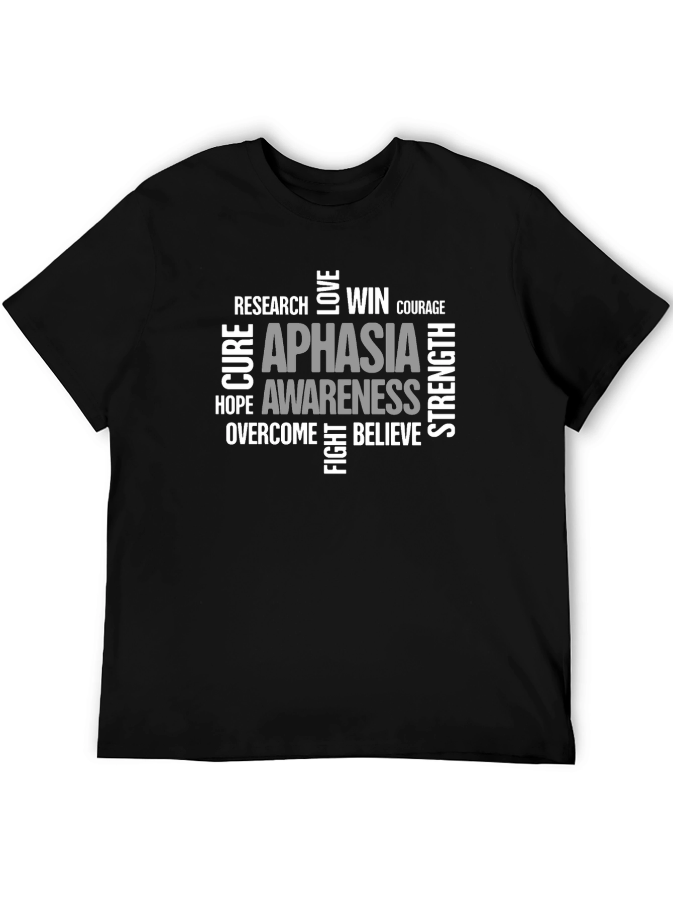 Aphasia Awareness T-Shirt - Word Cloud Design