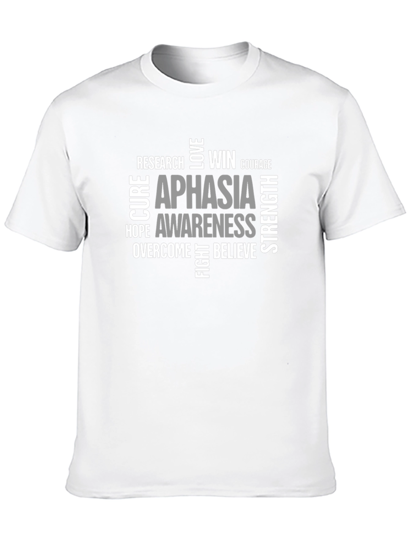 Aphasia Awareness T-Shirt - Word Cloud Design