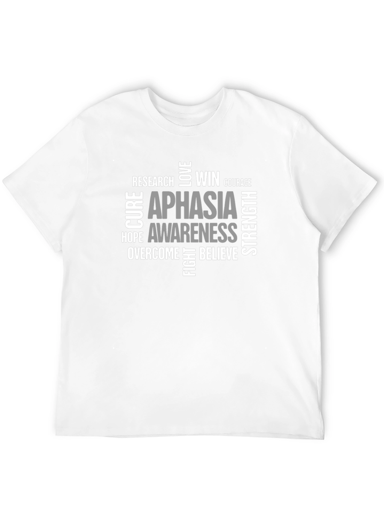 Aphasia Awareness T-Shirt - Word Cloud Design