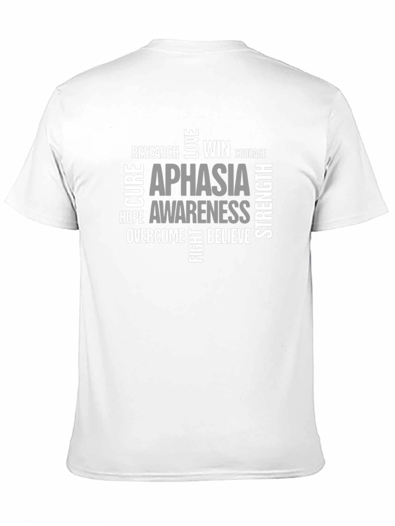 Aphasia Awareness T-Shirt - Word Cloud Design