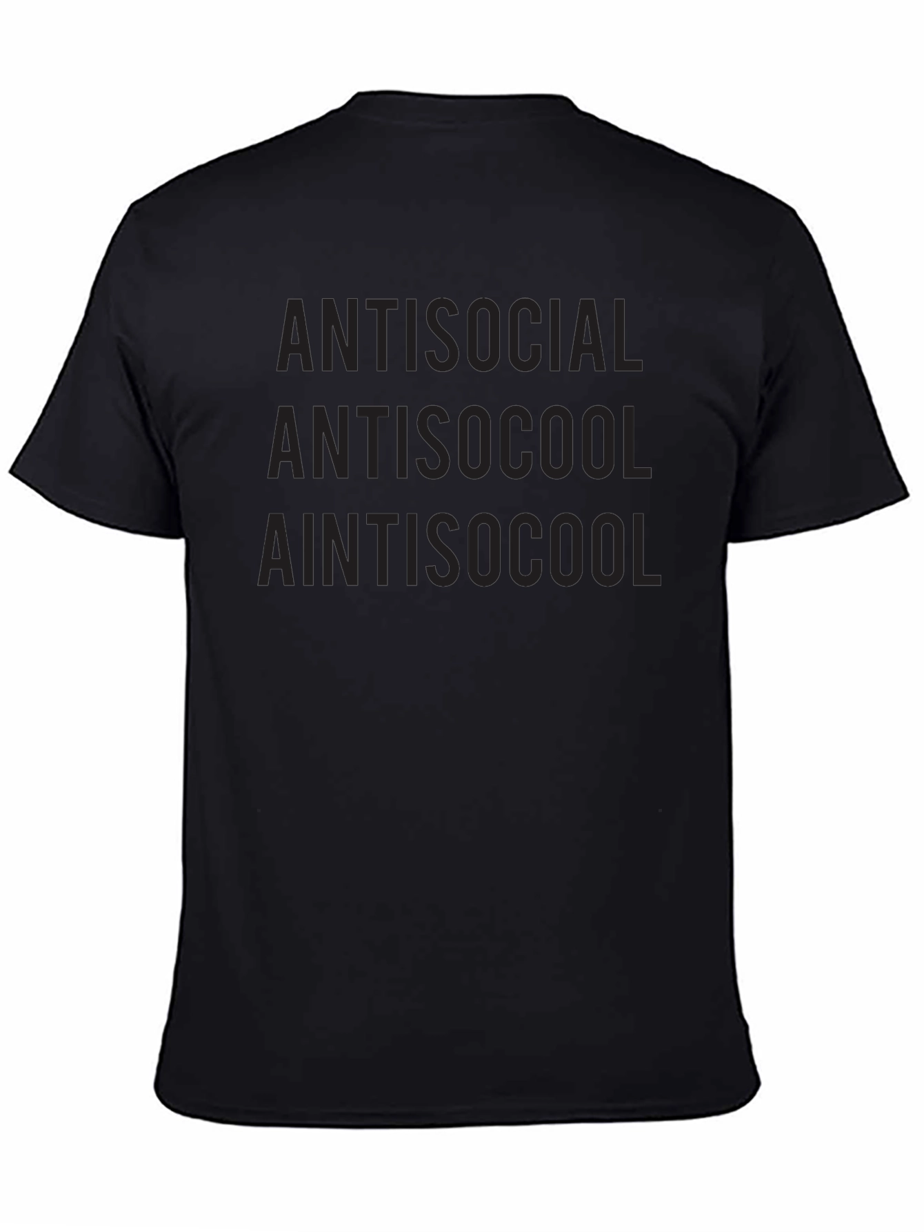 Antisocial Black Graphic T-Shirt
