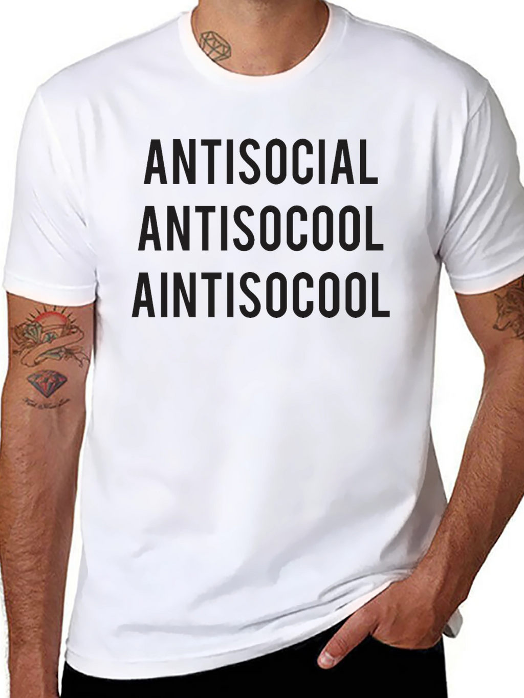 Antisocial Black Graphic T-Shirt