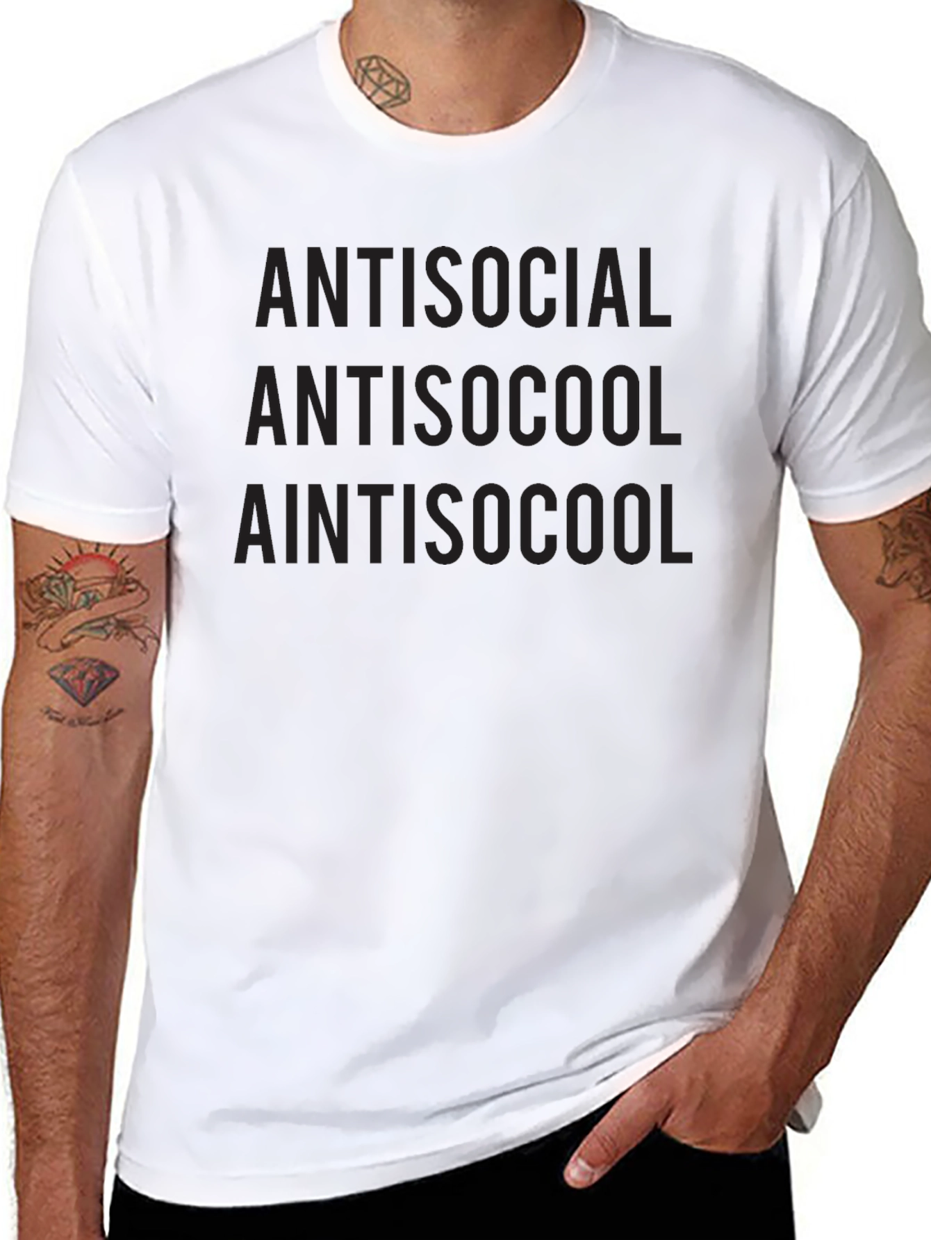 Antisocial Black Graphic T-Shirt