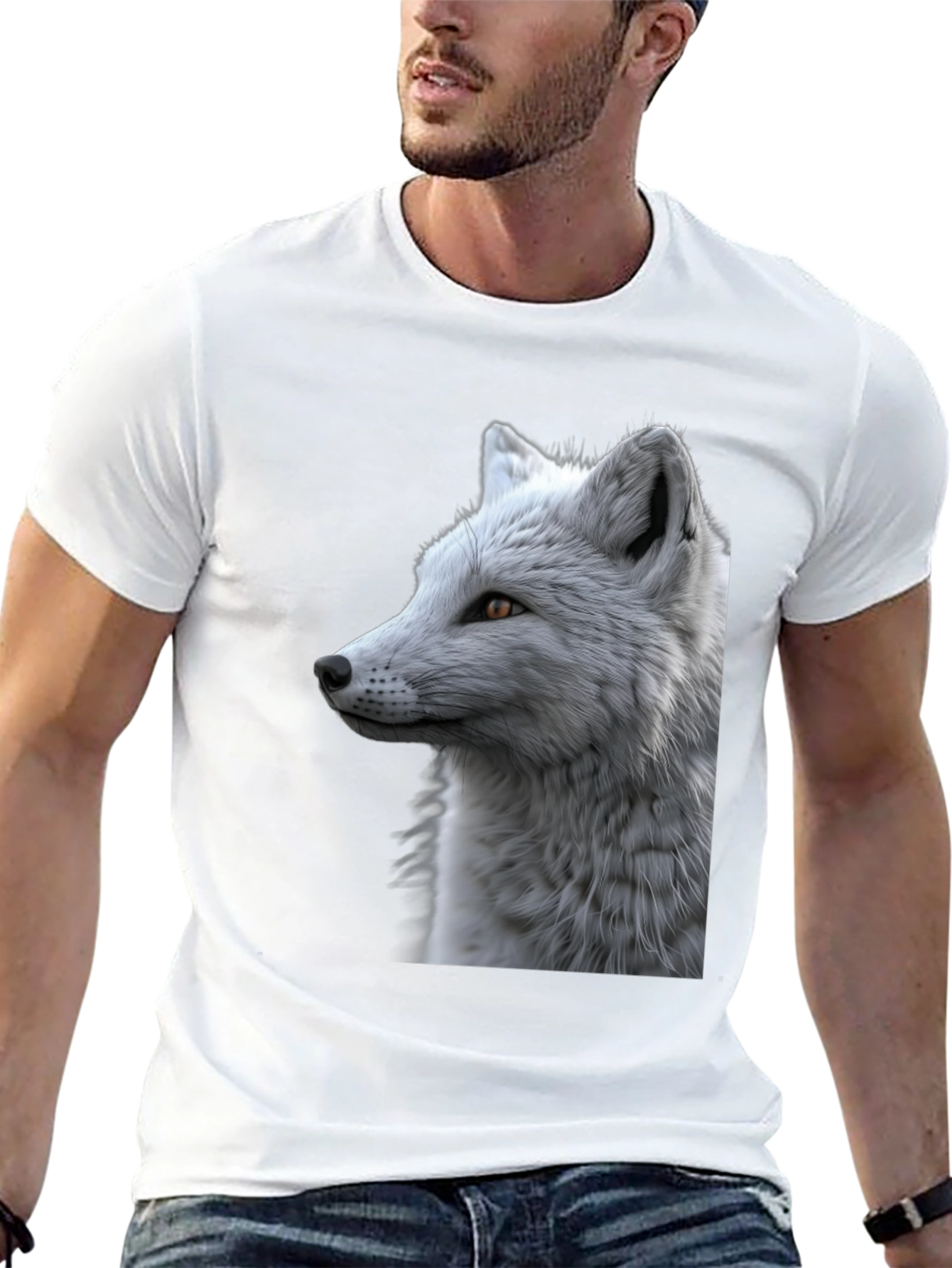 Arctic Fox Graphic Tee - Stylish Black T-Shirt