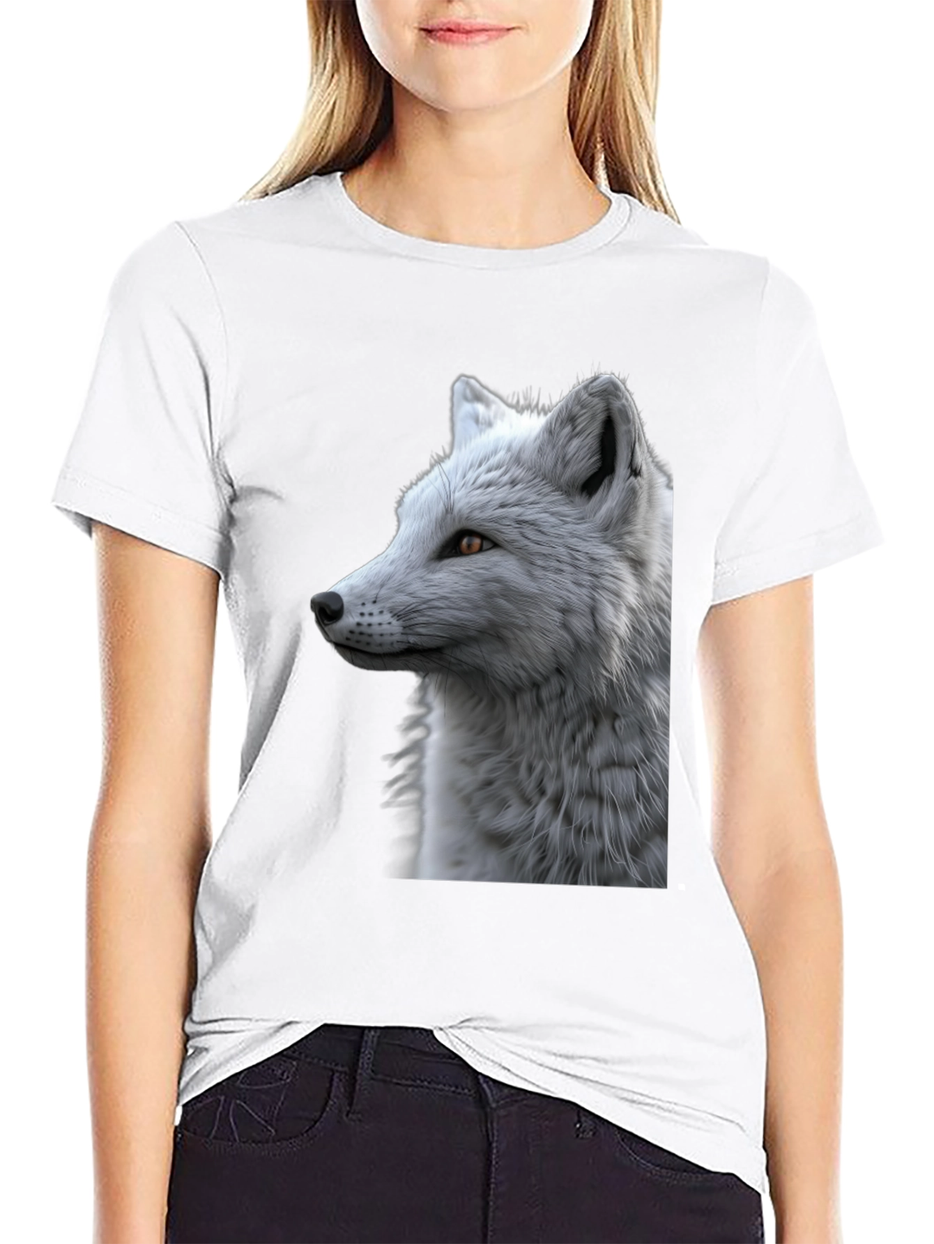 Arctic Fox Graphic Tee - Stylish Black T-Shirt