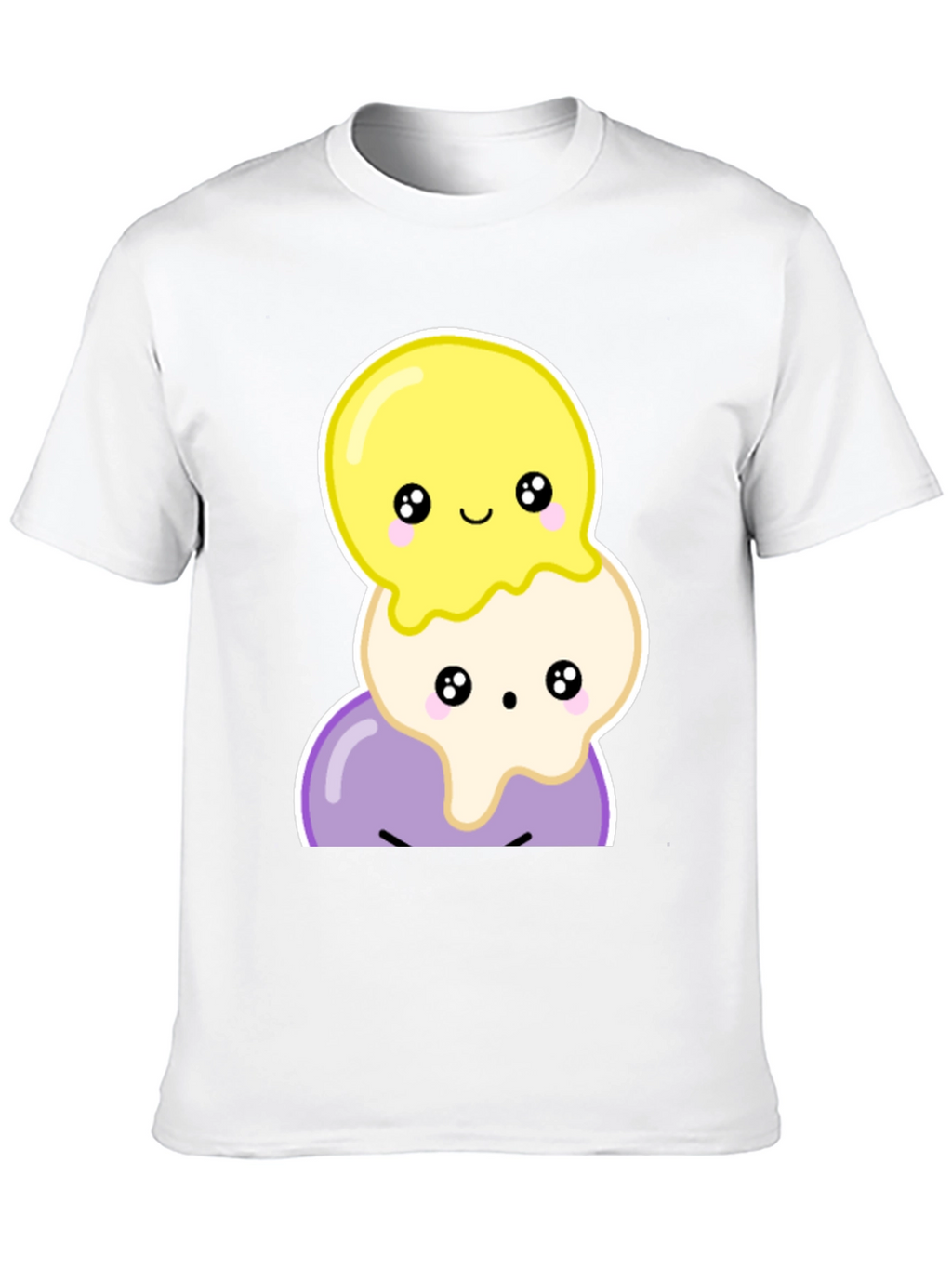 Cute Kawaii Ice Cream Stack T-Shirt