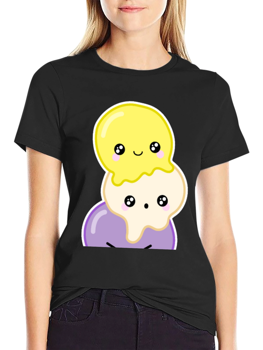 Cute Kawaii Ice Cream Stack T-Shirt