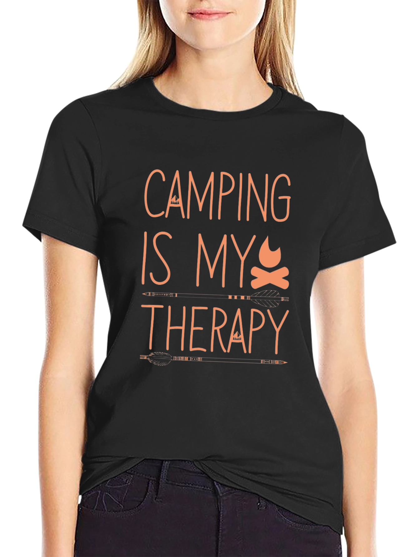 Camping Is My Therapy Graphic Tee