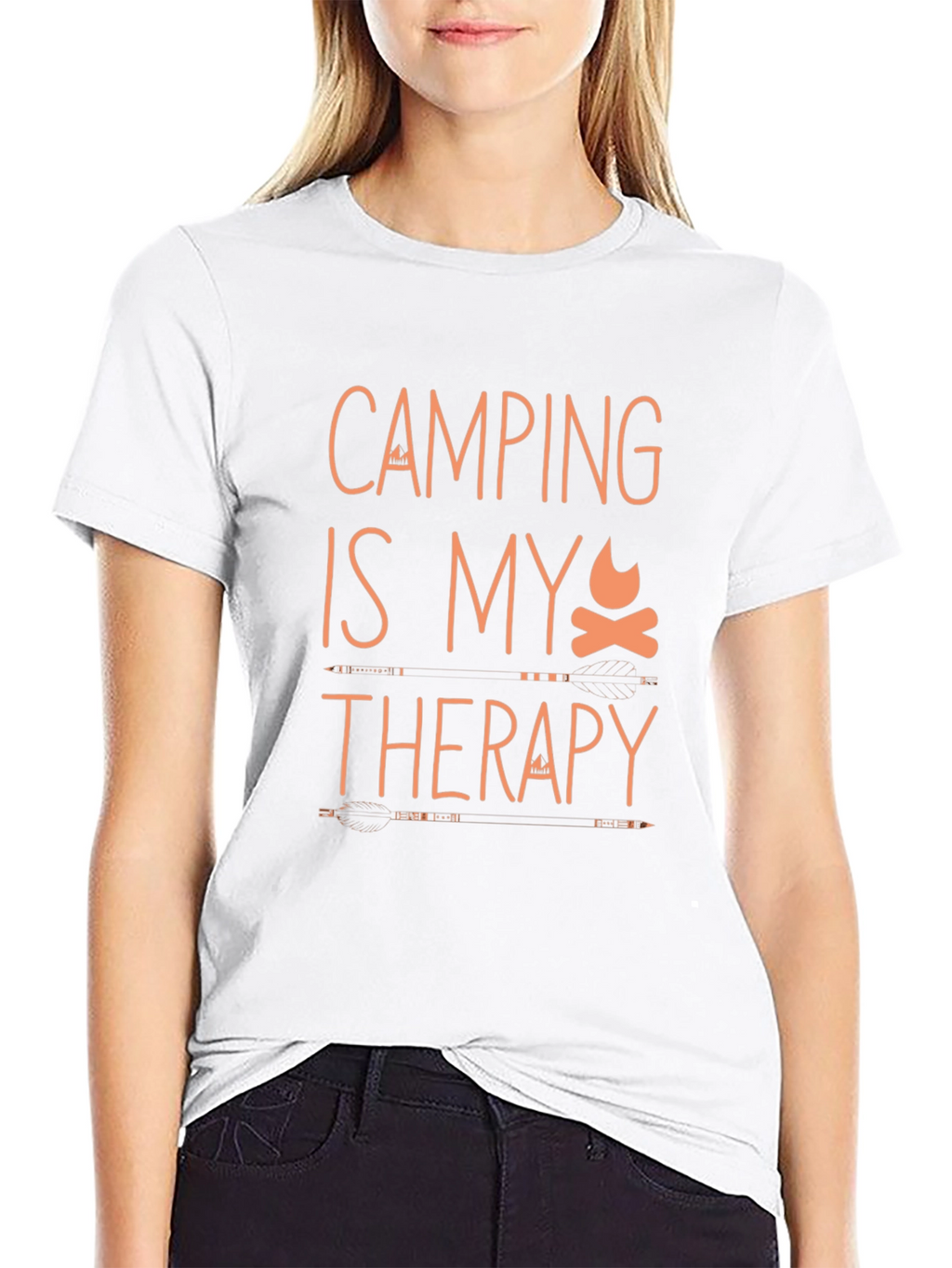 Camping Is My Therapy Graphic Tee