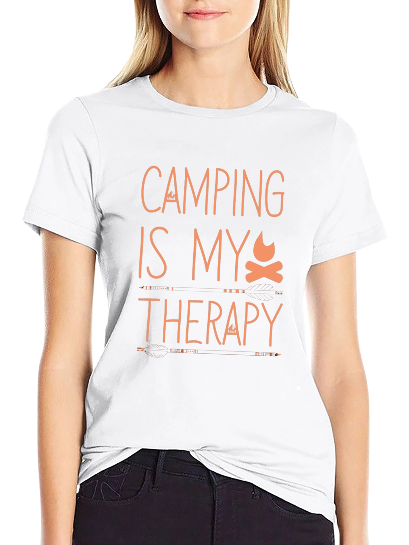 Camping Is My Therapy Graphic Tee