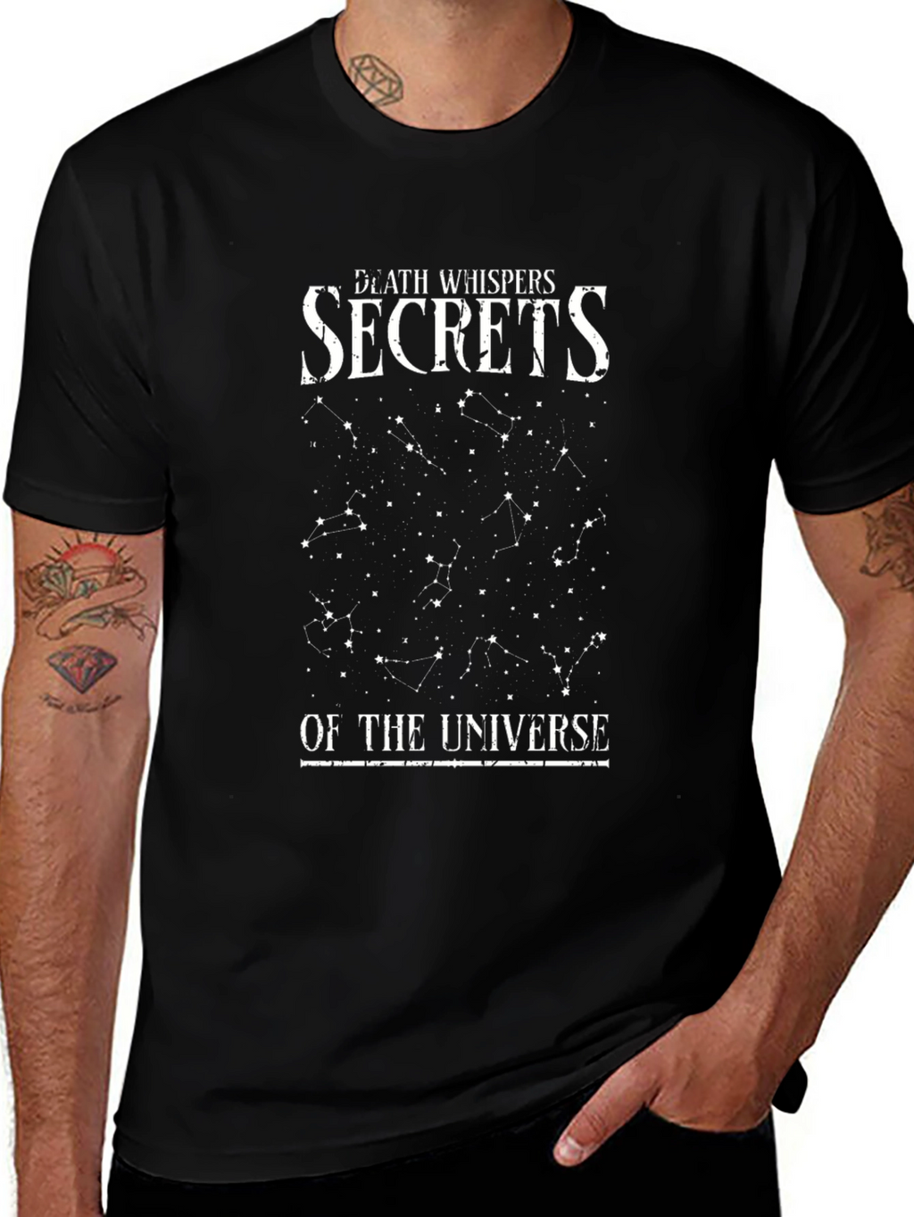 Death Whispers Secrets Universe Graphic T-Shirt