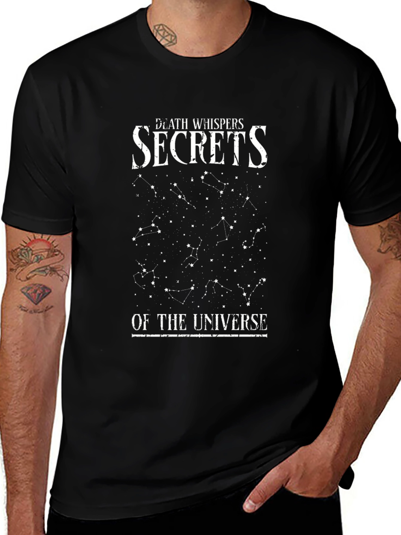 Death Whispers Secrets Universe Graphic T-Shirt