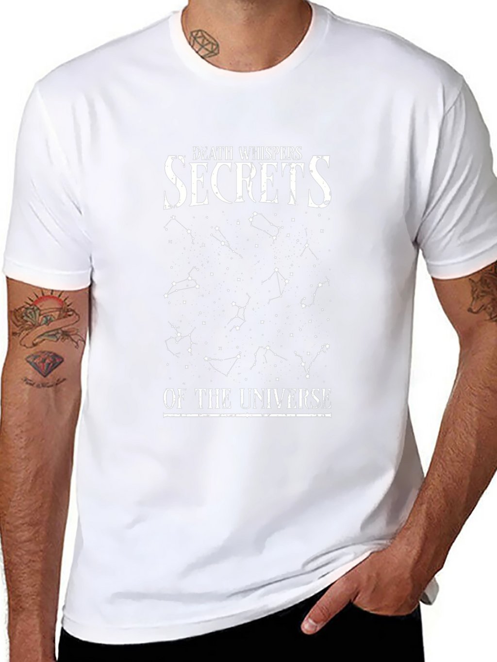 Death Whispers Secrets Universe Graphic T-Shirt