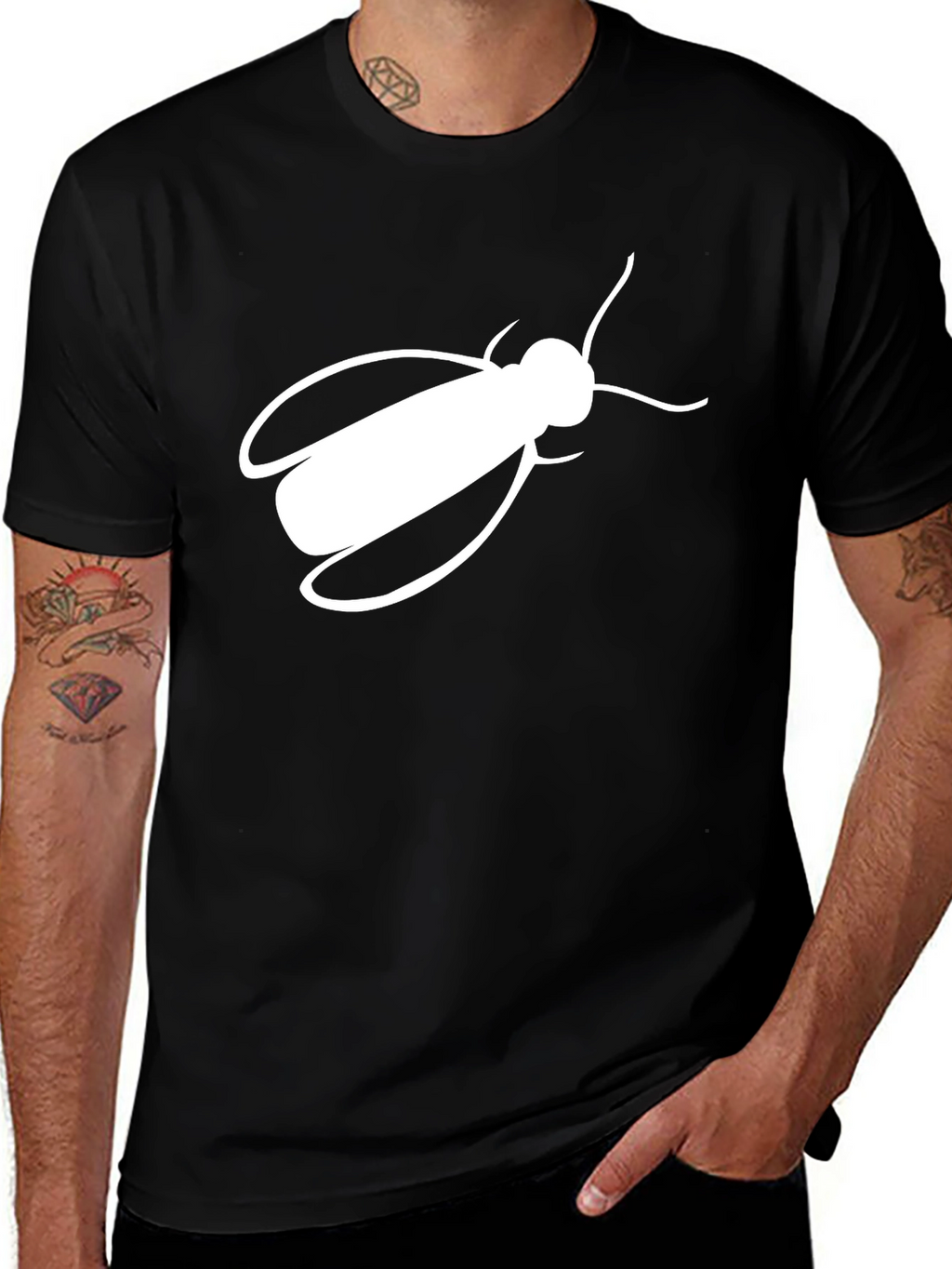 Cockroach Graphic T-Shirt - Black Cotton Tee
