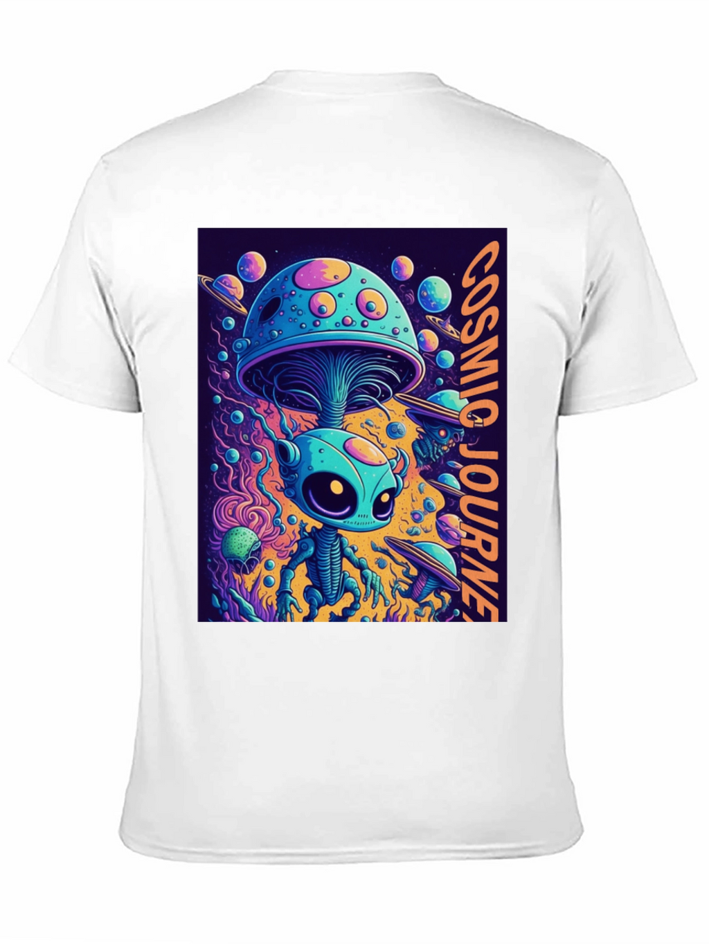 Cosmic Journey Alien Mushroom T-Shirt