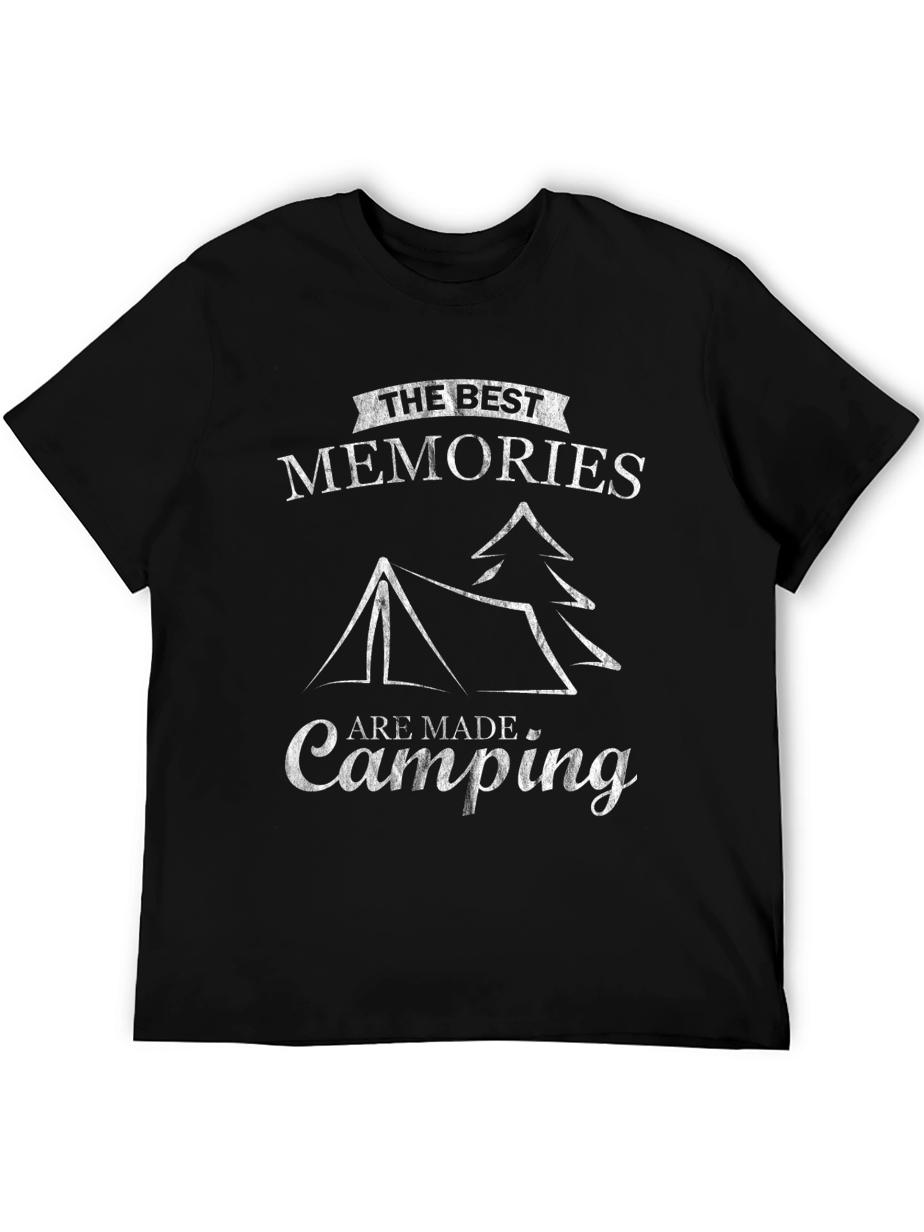 Camping Memories Graphic Tee - Black