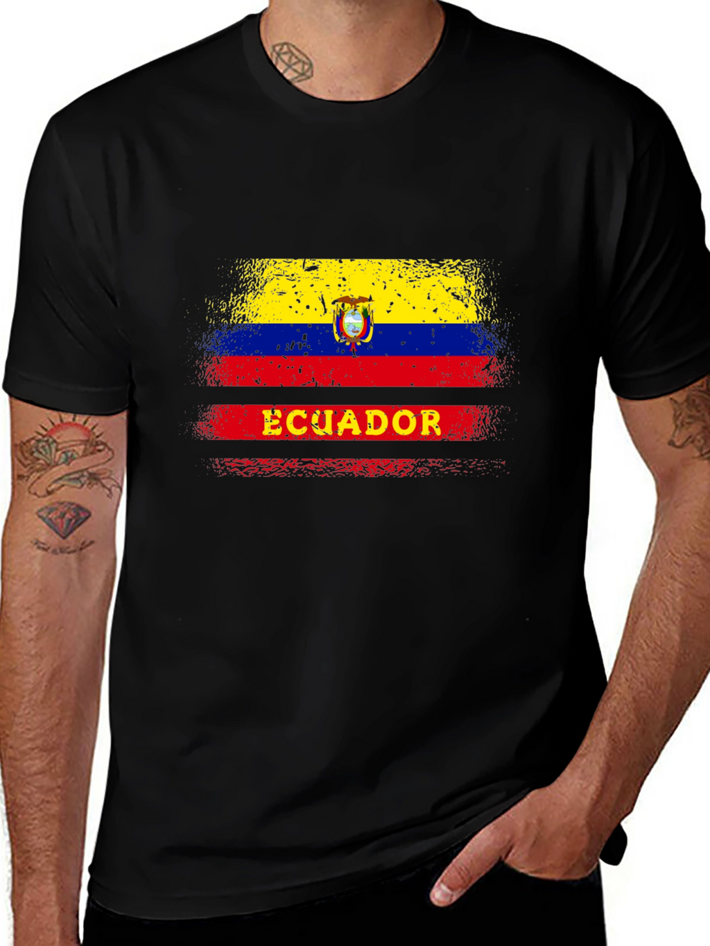 Ecuador Flag Graphic T-Shirt
