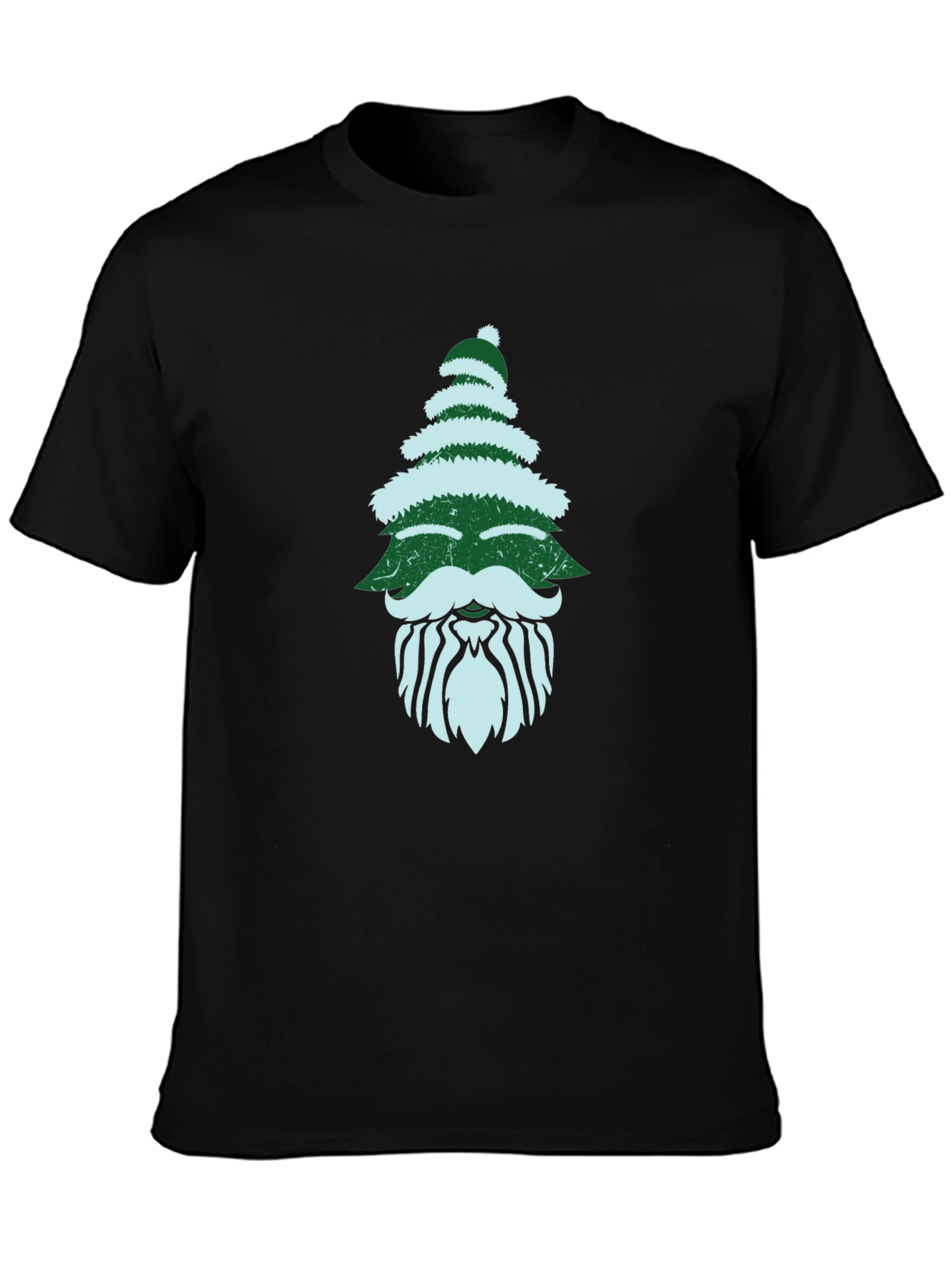 Christmas Tree Beard Graphic Tee - Holiday Fun!