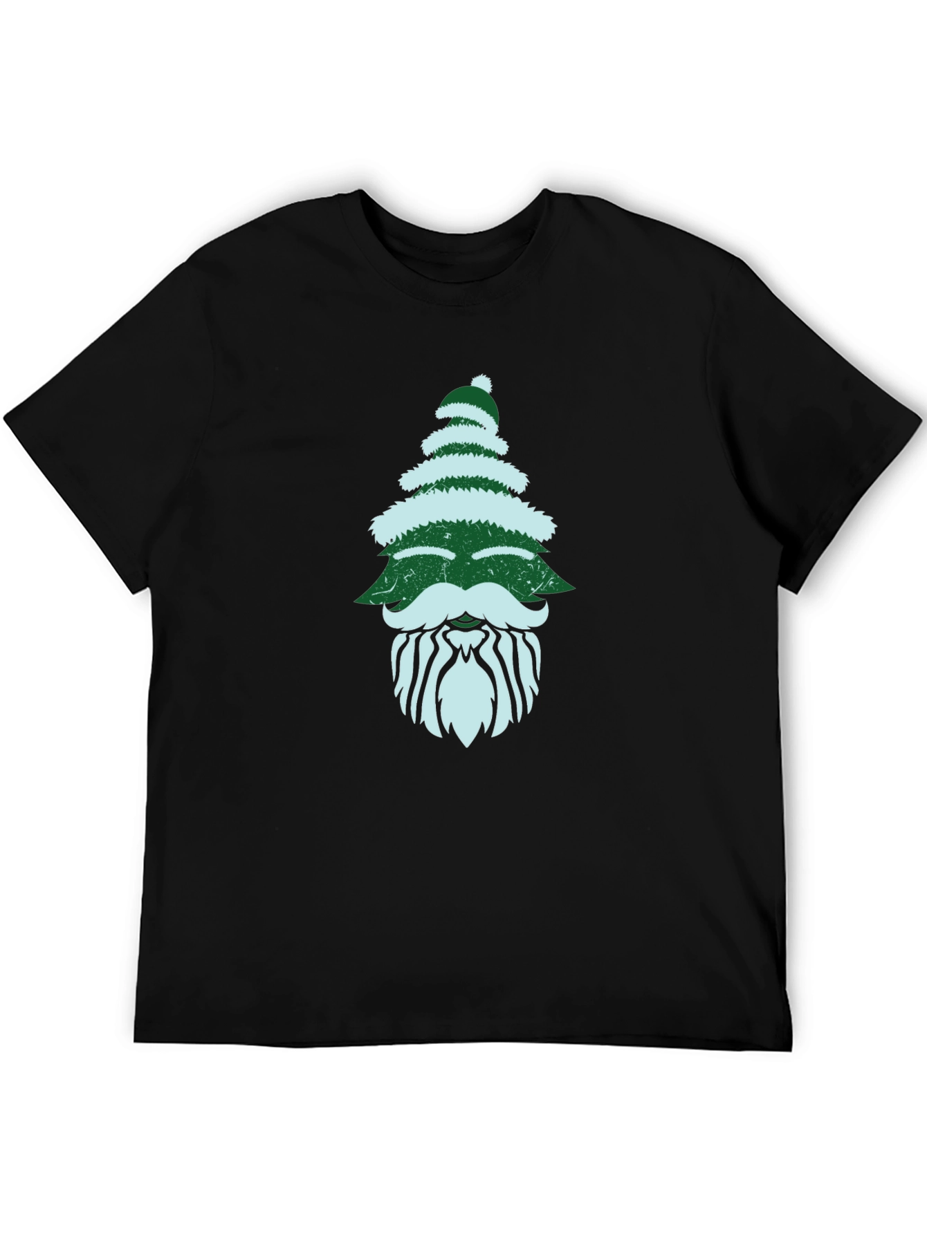 Christmas Tree Beard Graphic Tee - Holiday Fun!