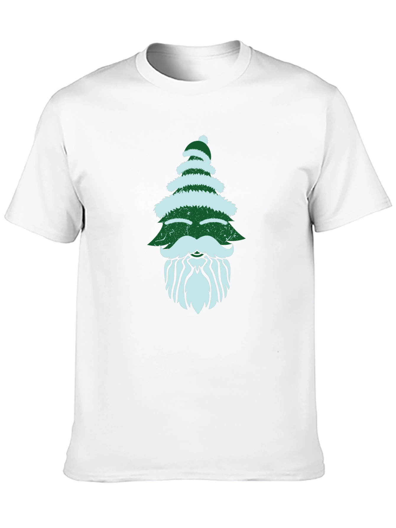 Christmas Tree Beard Graphic Tee - Holiday Fun!