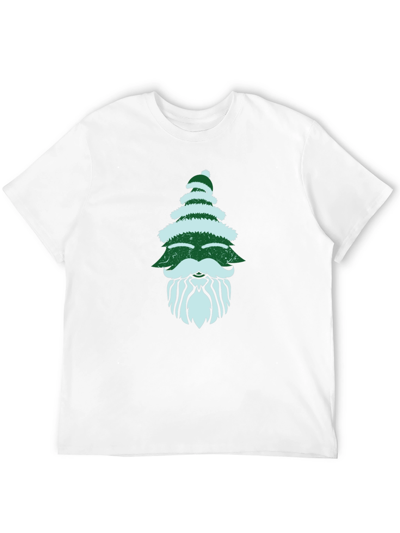 Christmas Tree Beard Graphic Tee - Holiday Fun!