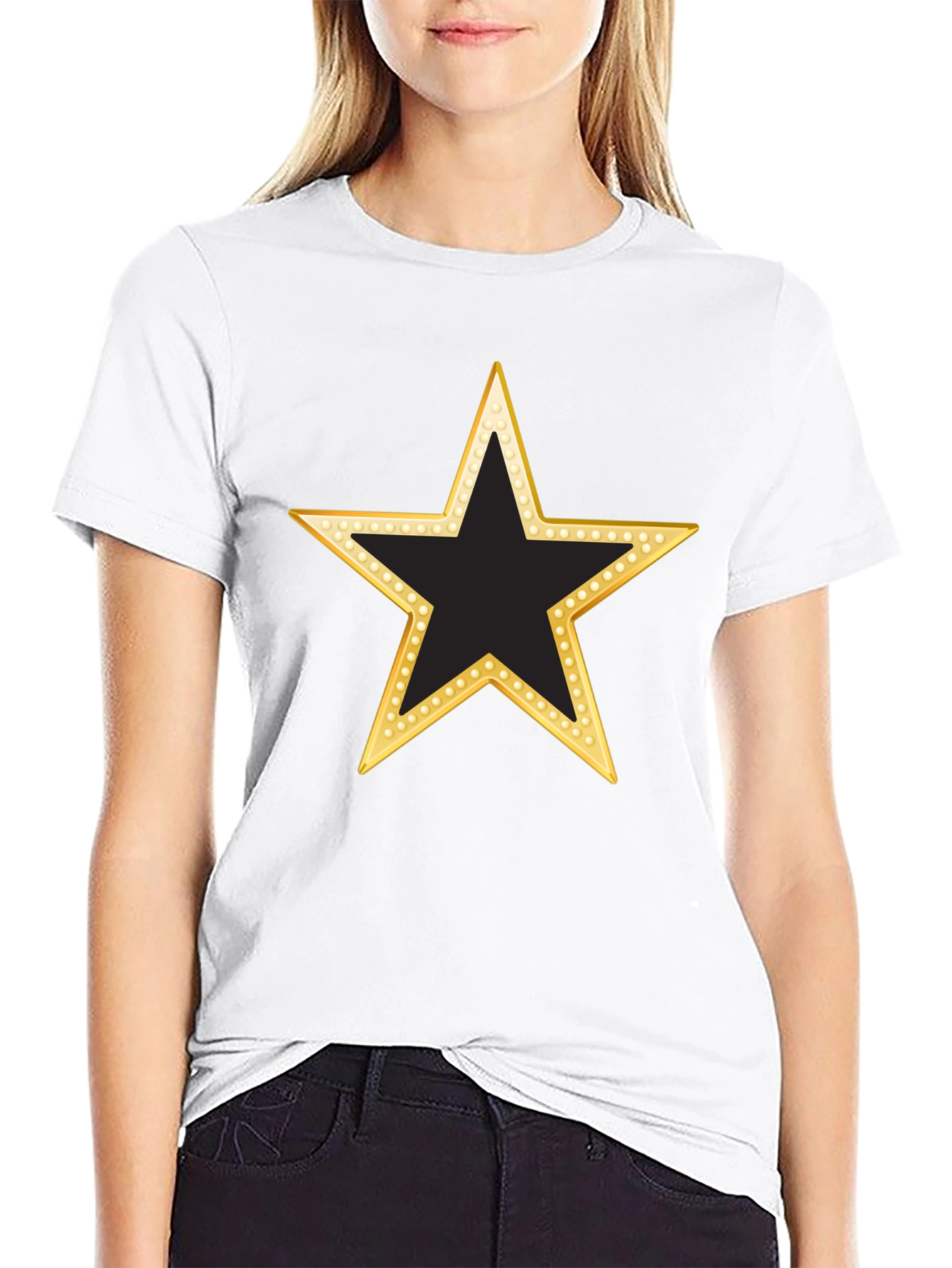 Starry Black Tee - Shine Bright!