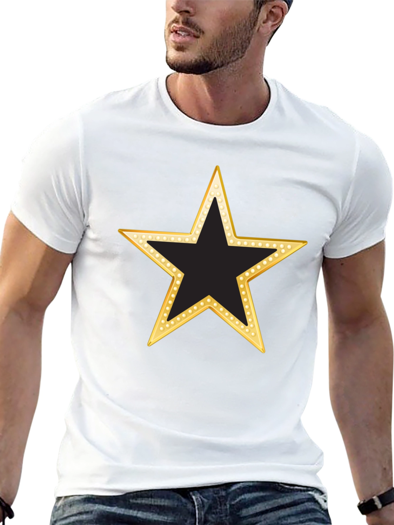 Starry Black Tee - Shine Bright!