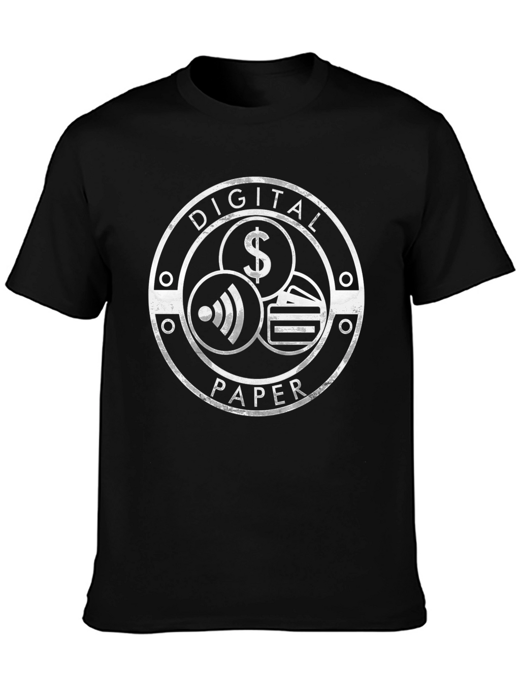 Digital Paper Tee - Modern Finance Shirt