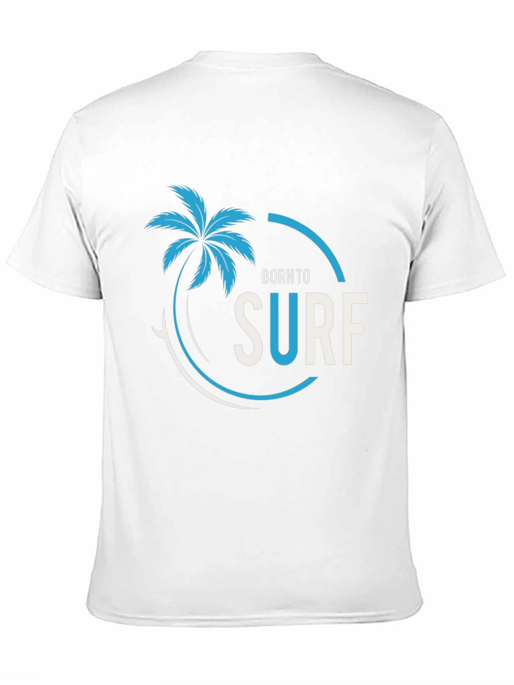 Born To Surf Black Graphic Tee