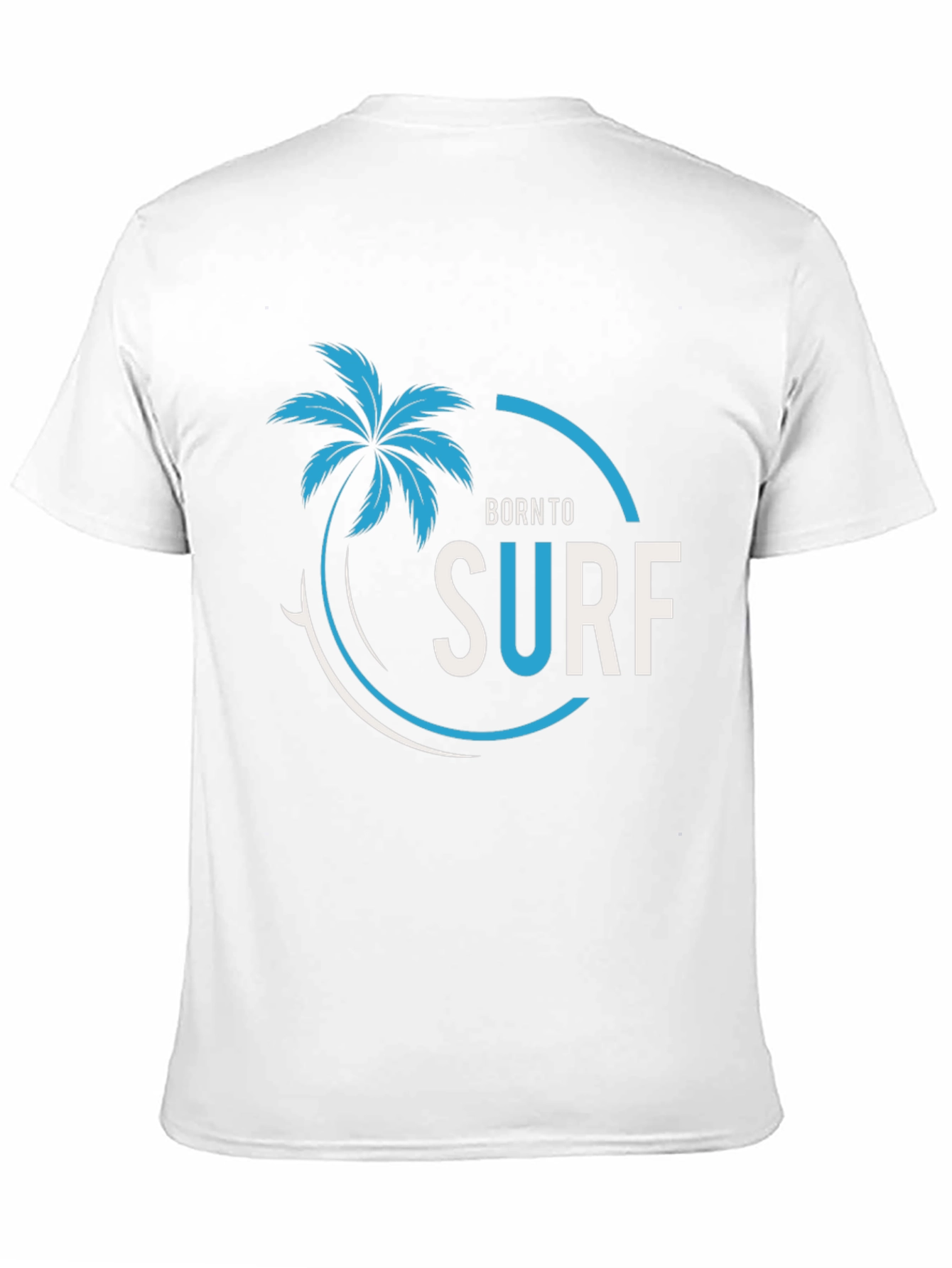 Born To Surf Black Graphic Tee