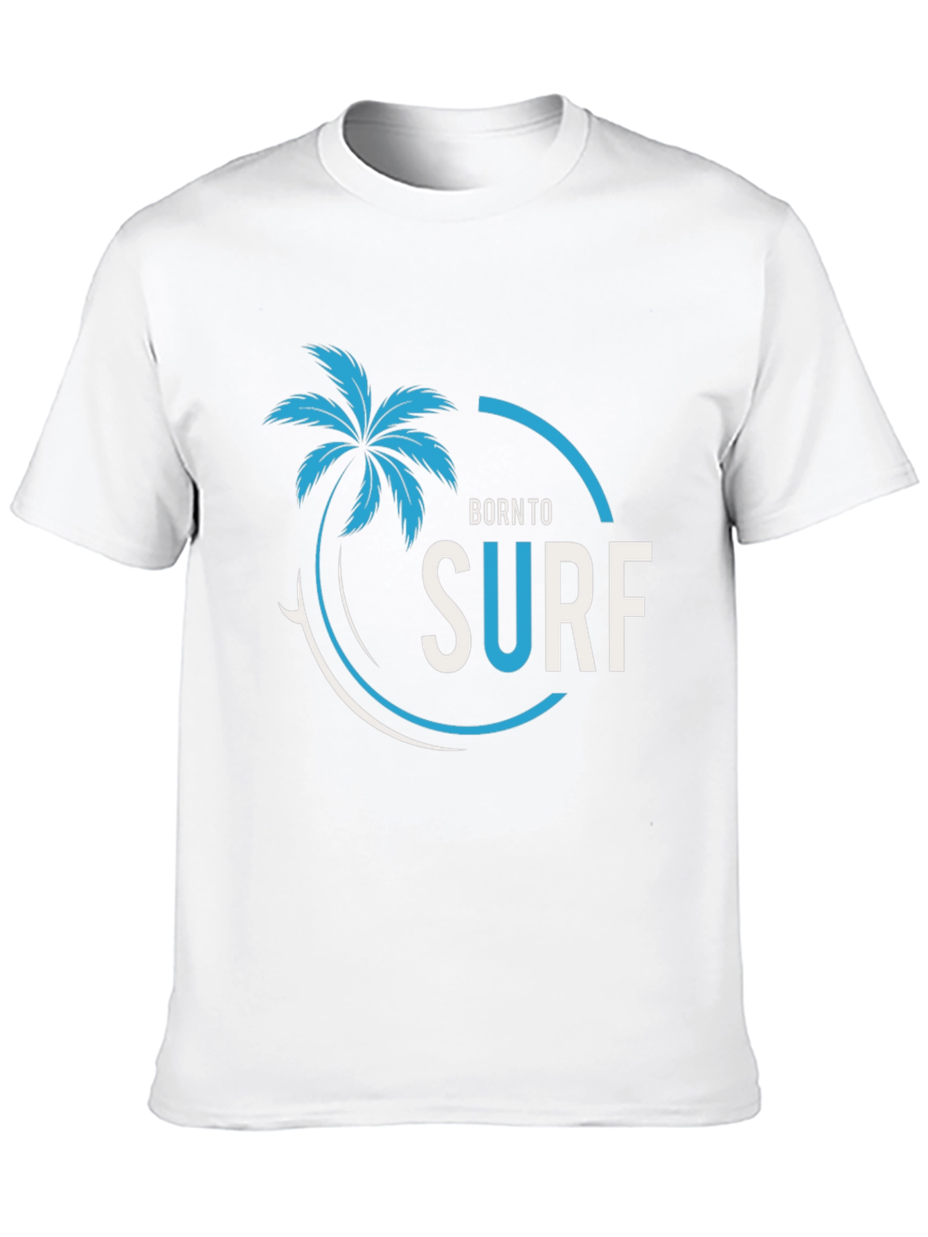 Born To Surf Black Graphic Tee